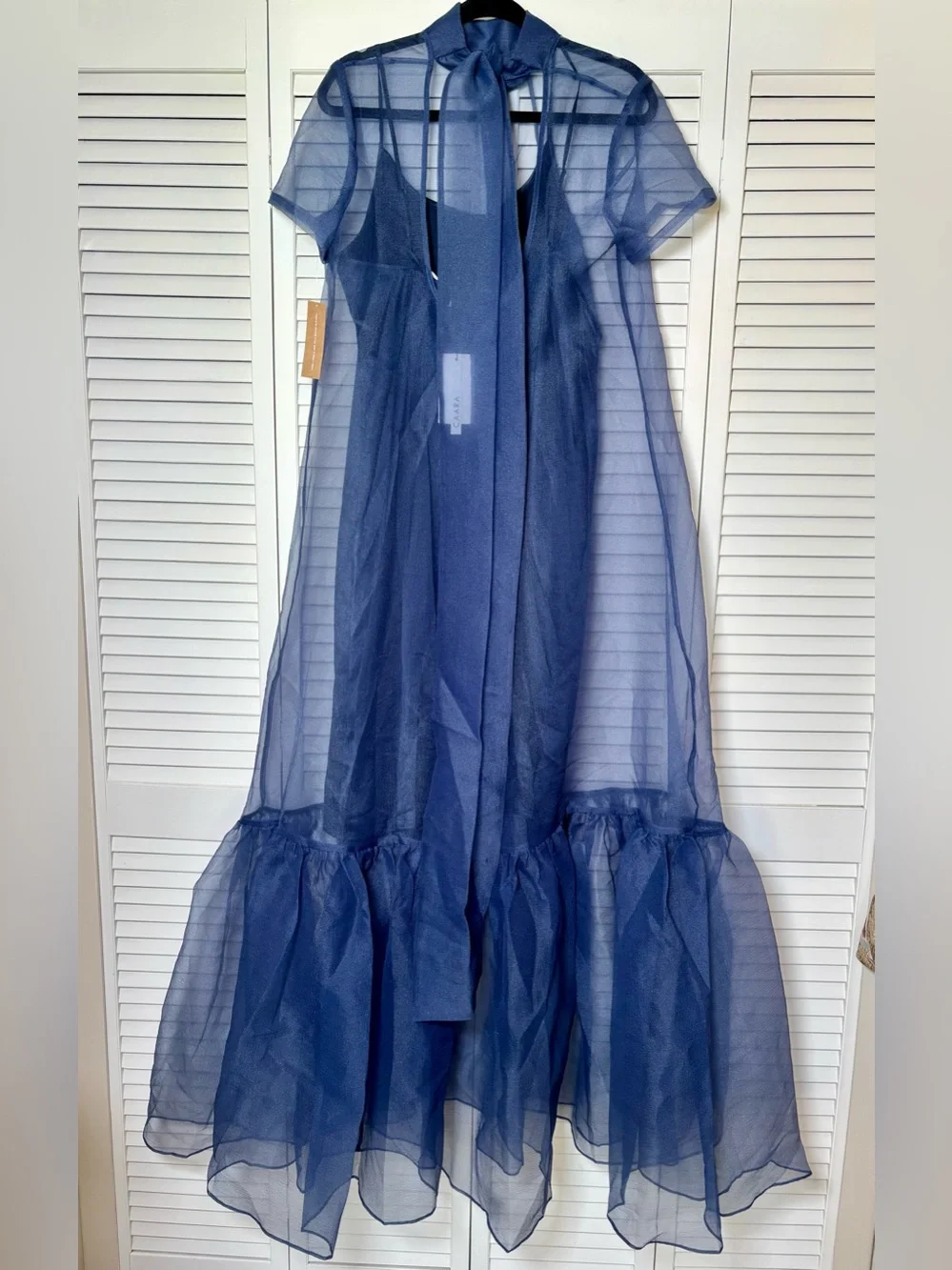 NWT CAARA Melody Navy Ted Baker Factory Maxi Dress  Size XL , Small , Medium - Picture 7 of 11